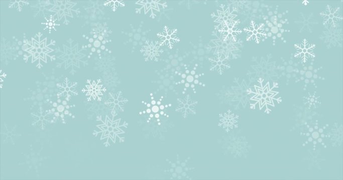 Snow flakes falling, Christmas and winter background
