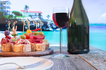 Set of Spanish tapas