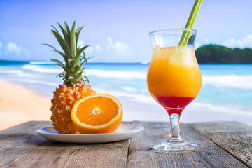 pineapple and orange cocktail