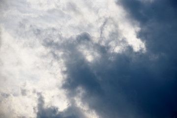 Fototapeta premium Background of dark clouds before a thunder-storm