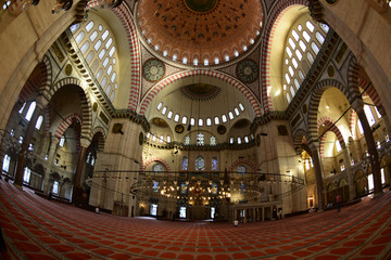 Fototapeta na wymiar Yavuz Sultan Selim Mosque with historical architecture