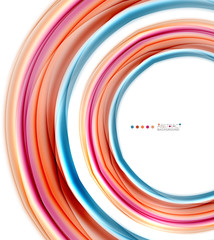 Abstract wave template