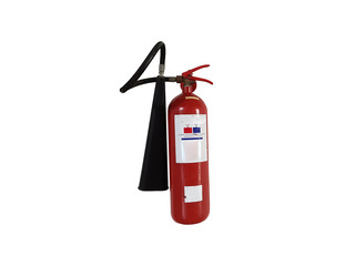 Obraz premium Old Fire Extinguisher need to maintain or check up, isolated on white background