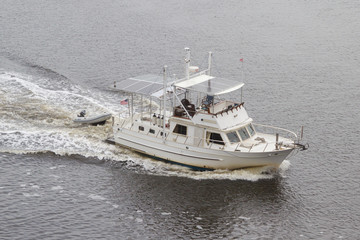 An Older White Boat