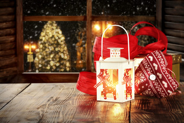 xmas time and lamp 