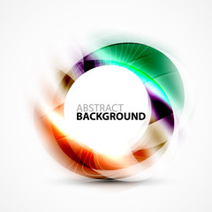 Modern shiny blurred swirl template