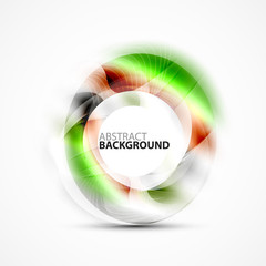 Modern shiny blurred swirl template