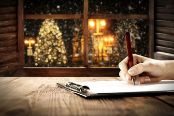 writing letters 