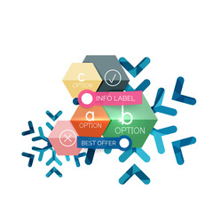 Fototapeta premium Christmas sale info banner