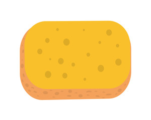Sponge Vector Illustration in Flat Style Design  