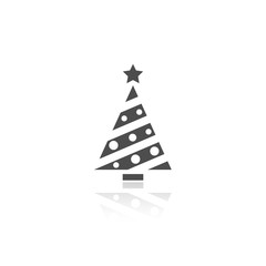 Icono aislado de árbol de Navidad
