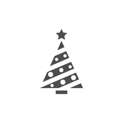 Icono aislado de árbol de Navidad