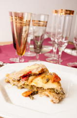 Vegan vegetable pie.