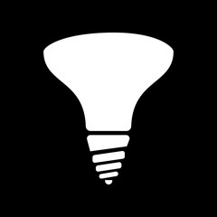 The halogen bulb icon. Lamp and bulb, lightbulb symbol.UI. Web. Logo. Sign. Flat design. App.