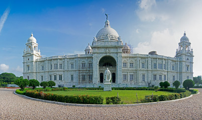 Obraz premium Panoramic image of Victoria Memorial, Kolkata
