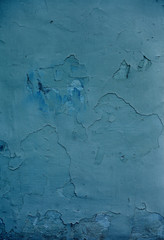 Textures on the blue wall, for background.