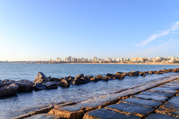 Vista da Praia da Rocha no Algarve