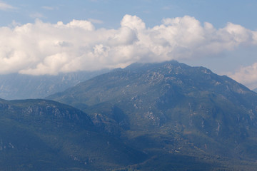 Fototapeta premium view on Pindos Mountains in Greece
