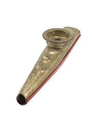 Golden and red kazoo