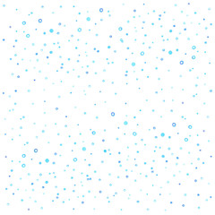 Winter time light blue snowfall watercolor hand painted isolated on white background. Winter background design.