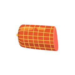 Smoked Pork Sausage Colorful Illustration