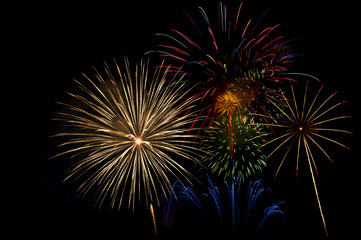 Fototapeta na wymiar fireworks ,firework display for celebration,celebrate firework