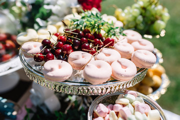 Fototapeta premium candy bar in wedding day