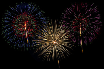 Fototapeta na wymiar fireworks ,firework display for celebration,celebrate firework