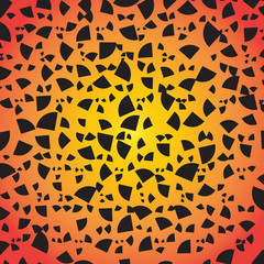 Abstract Geometrical Design. Quarter circular slices circle