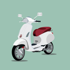Italian scooter 3d © eisa_illus
