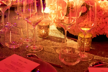 Party Setting with Colorful Bokeh Background