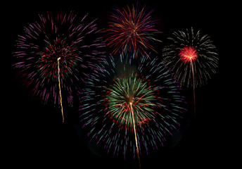 Fototapeta premium fireworks ,firework display for celebration,celebrate firework