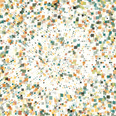 Abstract glitch circular square background for design. Vector Eps10 illustration