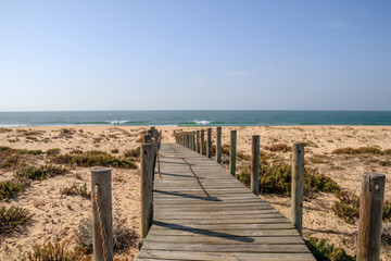 Fototapeta na wymiar Passear na ilha de Faro Algarve