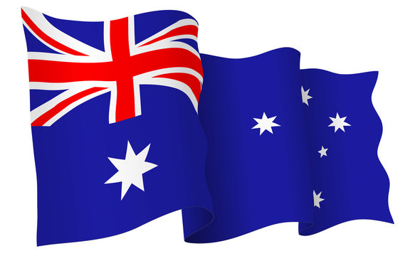 Australia Flag Isolated Vector Illustration