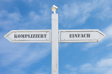 Fototapeta premium Schild 143 - Einfach