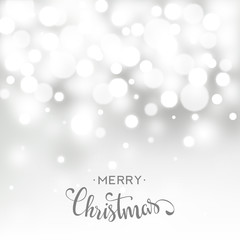 Christmas card with bokeh