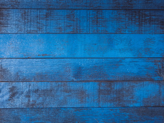 Old blue wood texture background.
