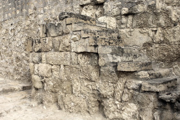 old ruins wall