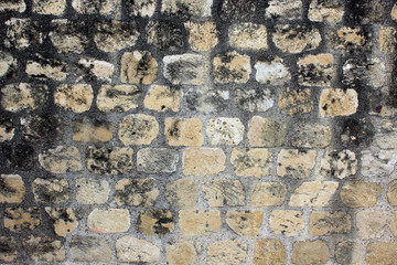 old ruins wall
