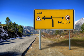 Schild 160 - Zeit