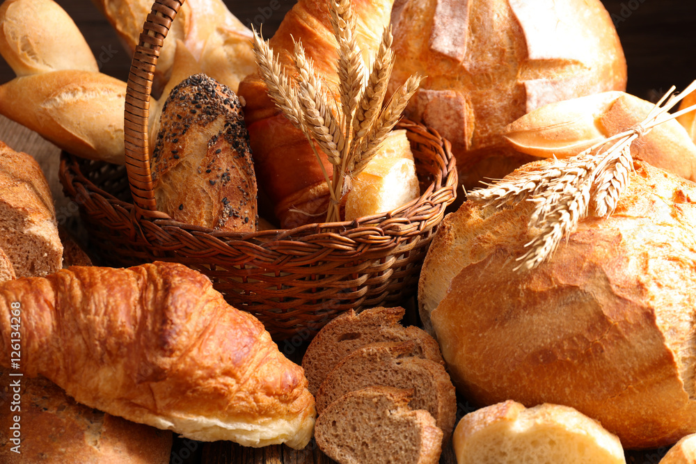 Sticker assorted bread