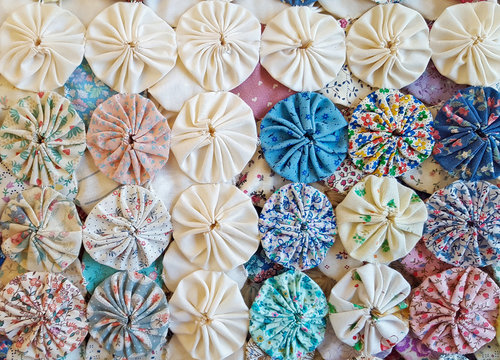 circle puff quilt pattern