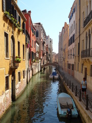 Obraz na płótnie Canvas Lagunenstadt Venedig im Sommer