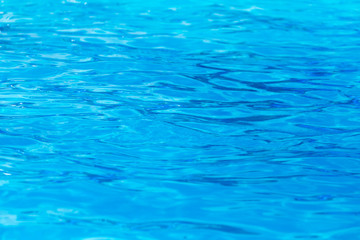 expanse of blue water in the pool as a background
