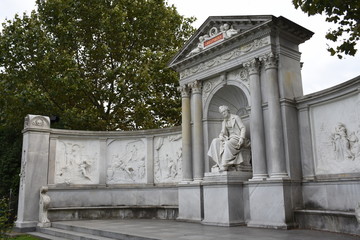 Volksgarten, Wien, Park, Statue, Grillparzer, Denkmal, Marmor, Franz Grillparzer