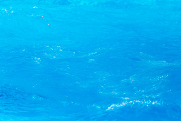 expanse of blue water in the pool as a background