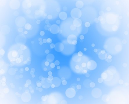 blue christmas background with bubbles