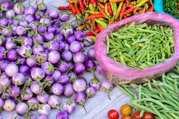Fresh and organic vegetables at farmers market