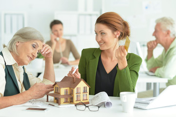 Portrait Of working  house agent 
